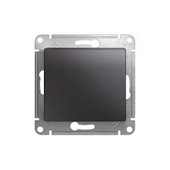 GLOSSA 1-клавишный ВЫКЛЮЧАТЕЛЬ,сх.1,10AX, механизм, ГРАФИТ