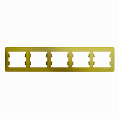 GLOSSA 5-постовая РАМКА, горизонтальная, ФИСТАШКОВЫЙ