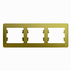 GLOSSA 3-постовая РАМКА, горизонтальная, ФИСТАШКОВЫЙ