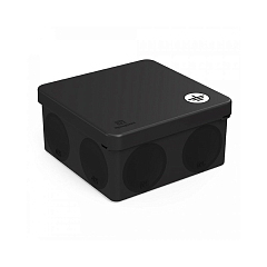 60-0300-9005-У Коробка уравнивания потенциалов 100х100х50 HF Прямой монтаж двухкомпонентная ЧЕРНАЯ 6