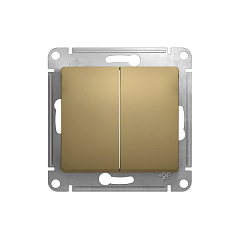 GLOSSA 2-клавишный ВЫКЛЮЧАТЕЛЬ, сх.5, 10АХ, механизм, ТИТАН