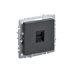 Роз. комп. RJ45 кат.5E б/рамки "BRITE" графит (1/100)