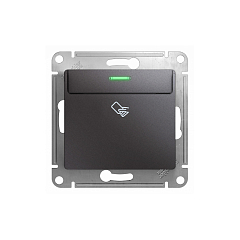 GLOSSA Карточный ВЫКЛЮЧАТЕЛЬ,10AX, механизм, ГРАФИТ