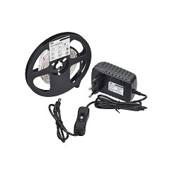 Светодиодная лента "Сделай сам" LED 5м LSR-2835W60-4,8-IP20-12В-6500K+драйвер+выкл IEK