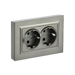 Роз. 2-я с з/к без з/ш 16А в сборе "BRITE" шампань (1/100)