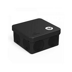 60-0210-9005-У Коробка уравнивания потенциалов 80х80х40 HF Прямой монтаж двухкомпонентная ЧЕРНАЯ 132