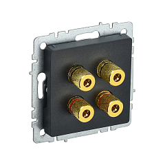 Роз. аудио 4-мест. "BRITE" черный (1/100)