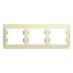 GLOSSA 3-постовая РАМКА, горизонтальная, БЕЖЕВЫЙ