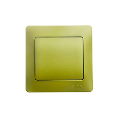 GLOSSA 1-клавишный ВЫКЛЮЧАТЕЛЬ,сх.1,10AX, в сборе, ФИСТАШКОВЫЙ