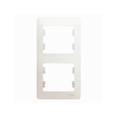 GLOSSA 2-постовая РАМКА, вертикальная, ПЕРЛАМУТР