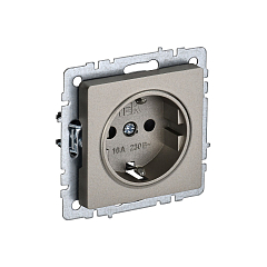 Роз. с з/к без з/ш 16А б/рамки "BRITE"  шампань (1/100)