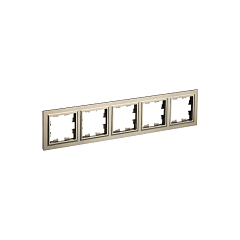 BRITE Рамка 5-местная РУ-5-БрШ шампань IEK