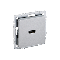 Роз. HDMI б/рамки "BRITE" алюминий (1/100)