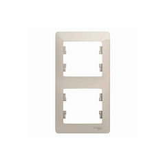 GLOSSA 2-постовая РАМКА, вертикальная, МОЛОЧНЫЙ