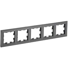 Рамка 5-мест. "BRITE" графит (1/100)