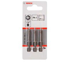 BOSCH Бита PH1 Extra Hart 49мм  (PC1d 3)  2.607.001.526 !!!