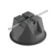 Держатель проволоки D 8-10 мм на плоской кровле, с мороз. бетоном, полиамид/полиэтилен чёрный E-PRO