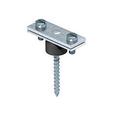Держатель полосы 30 мм, с шурупом и распоркой, горячее цинкование  E-PRO