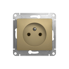 GLOSSA РОЗЕТКА без заземления, 16А, механизм, ТИТАН