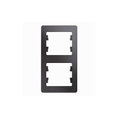 GLOSSA 2-постовая РАМКА, вертикальная, ГРАФИТ