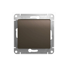 GLOSSA 1-клавишный ВЫКЛЮЧАТЕЛЬ, сх.1, 10АХ, механизм, ШОКОЛАД